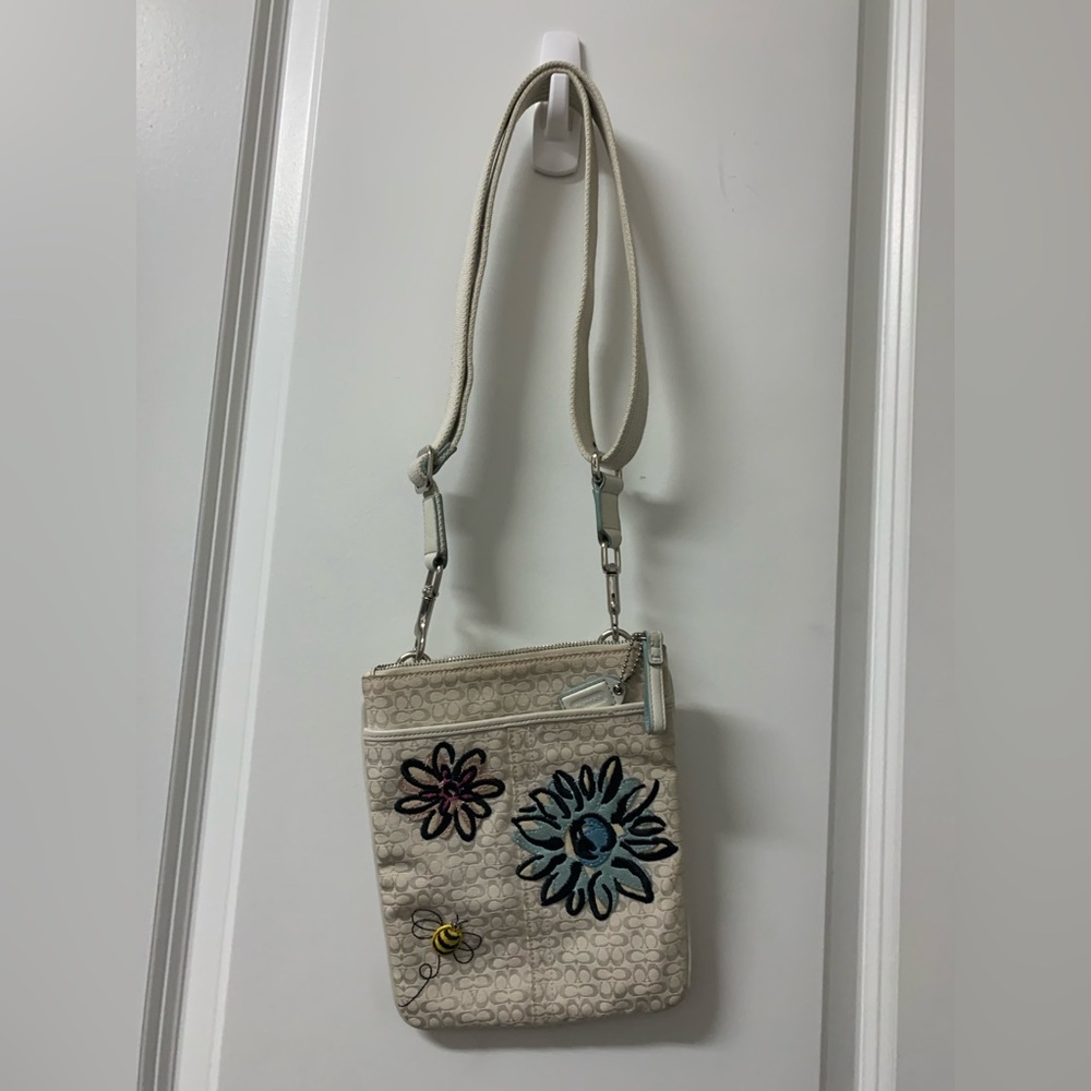 Coach Floral Embroidered Crossbody Bag